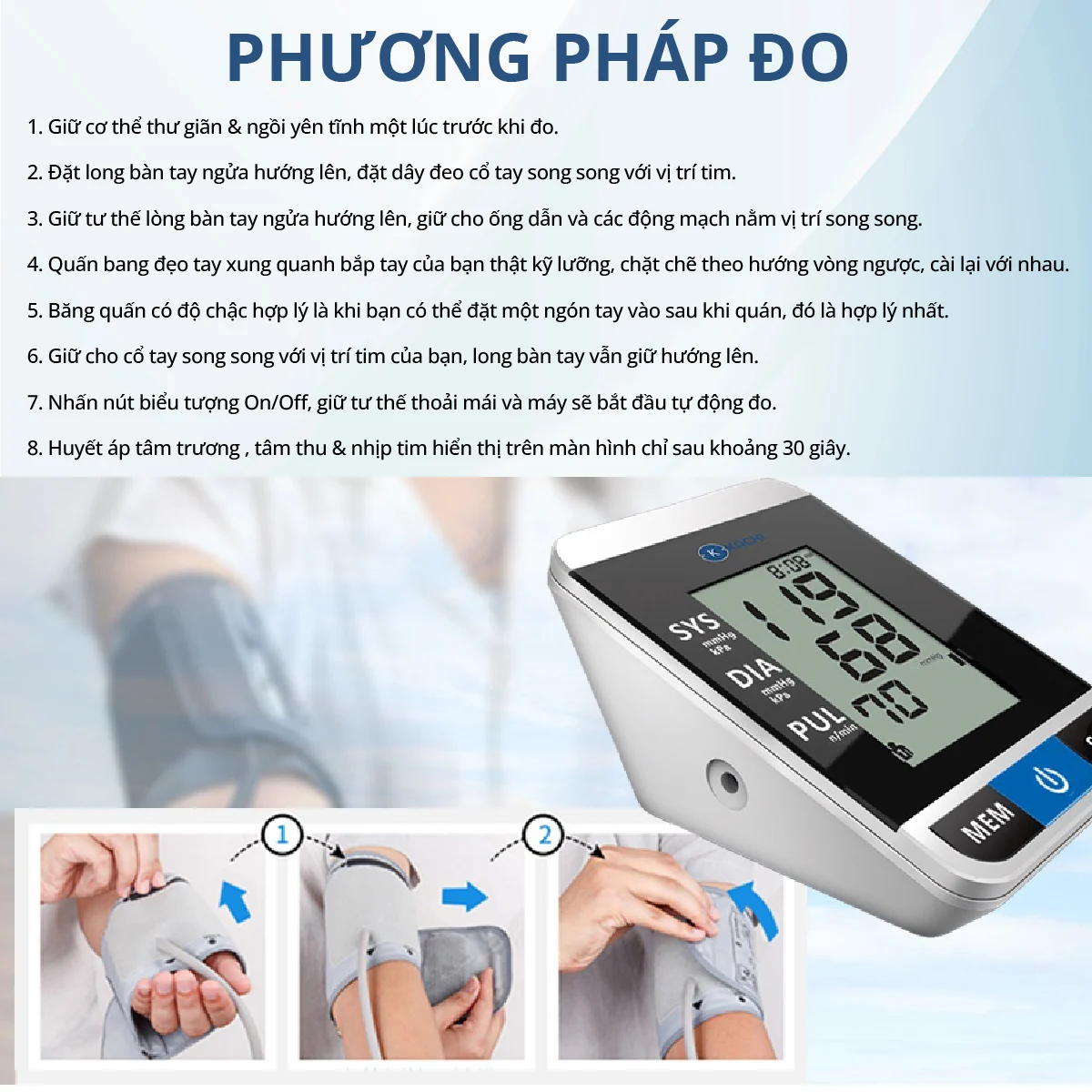 Máy đo huyết áp tự động BLS-2009A